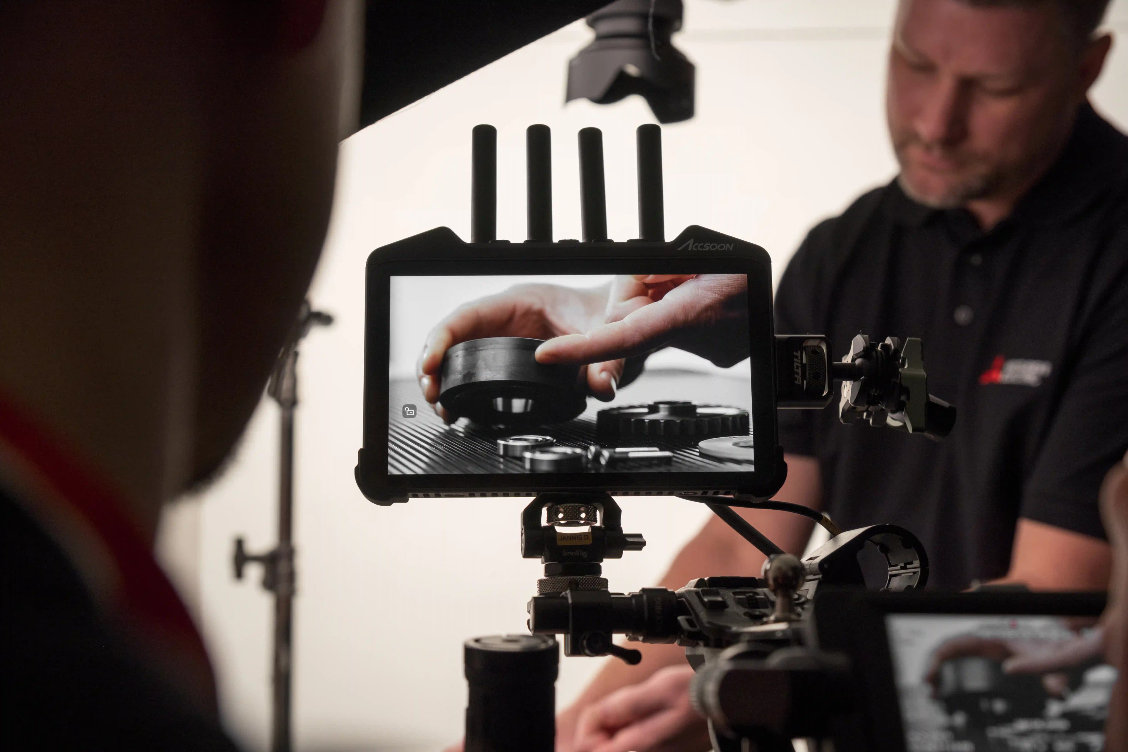 Kamera-Crew bei der Messevideoproduktion, Vista-Werk Köln