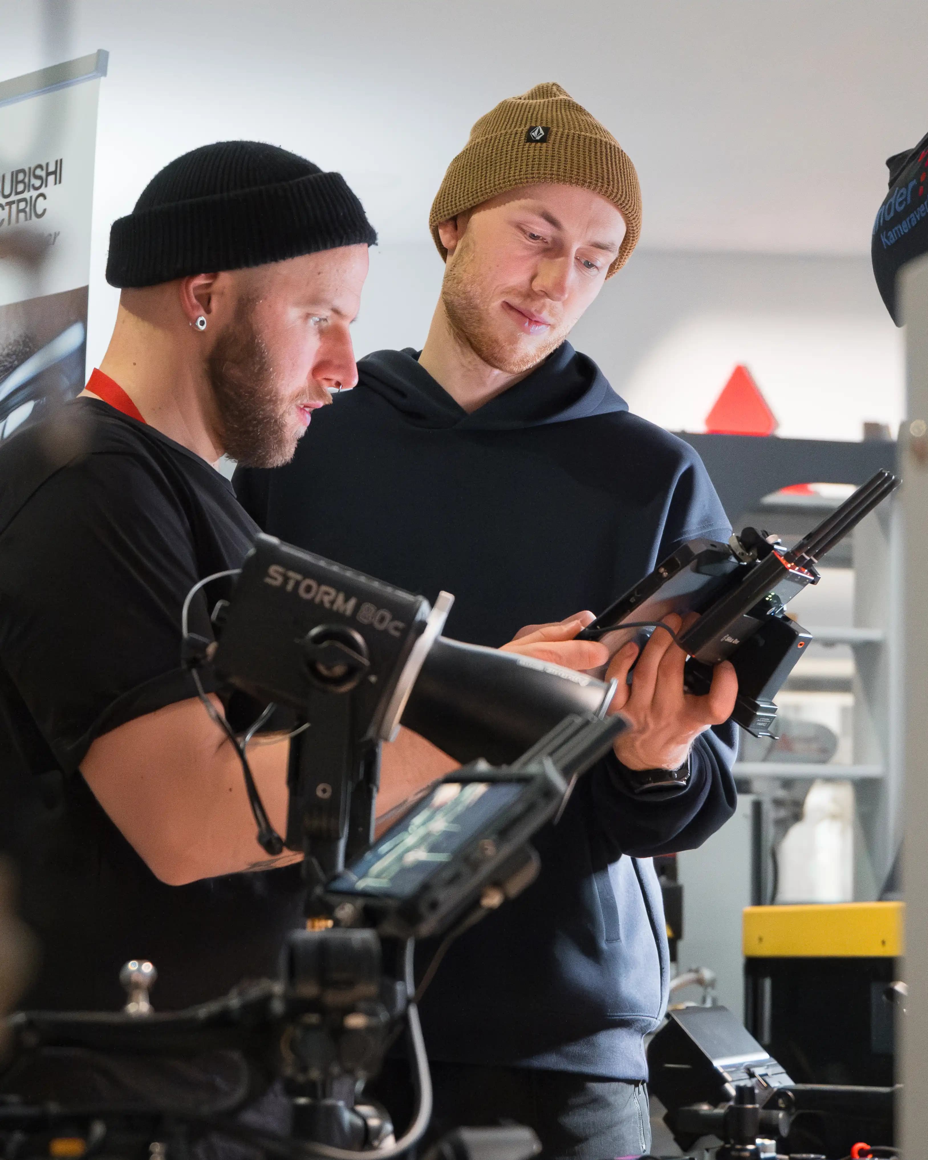 Film-Crew bei Imagefilm-Produktion, Vista-Werk